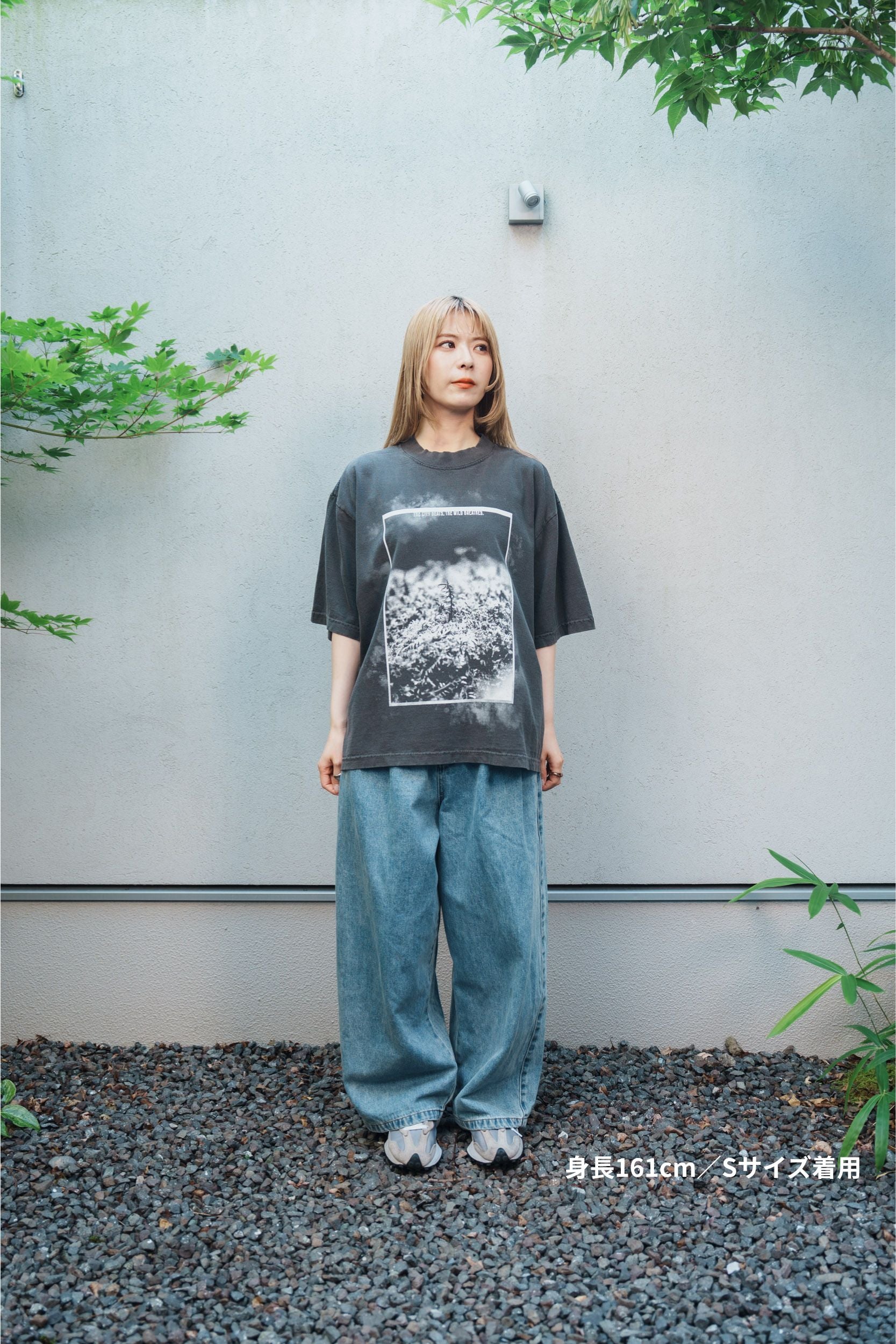 森の苔 T-shirt（Black）