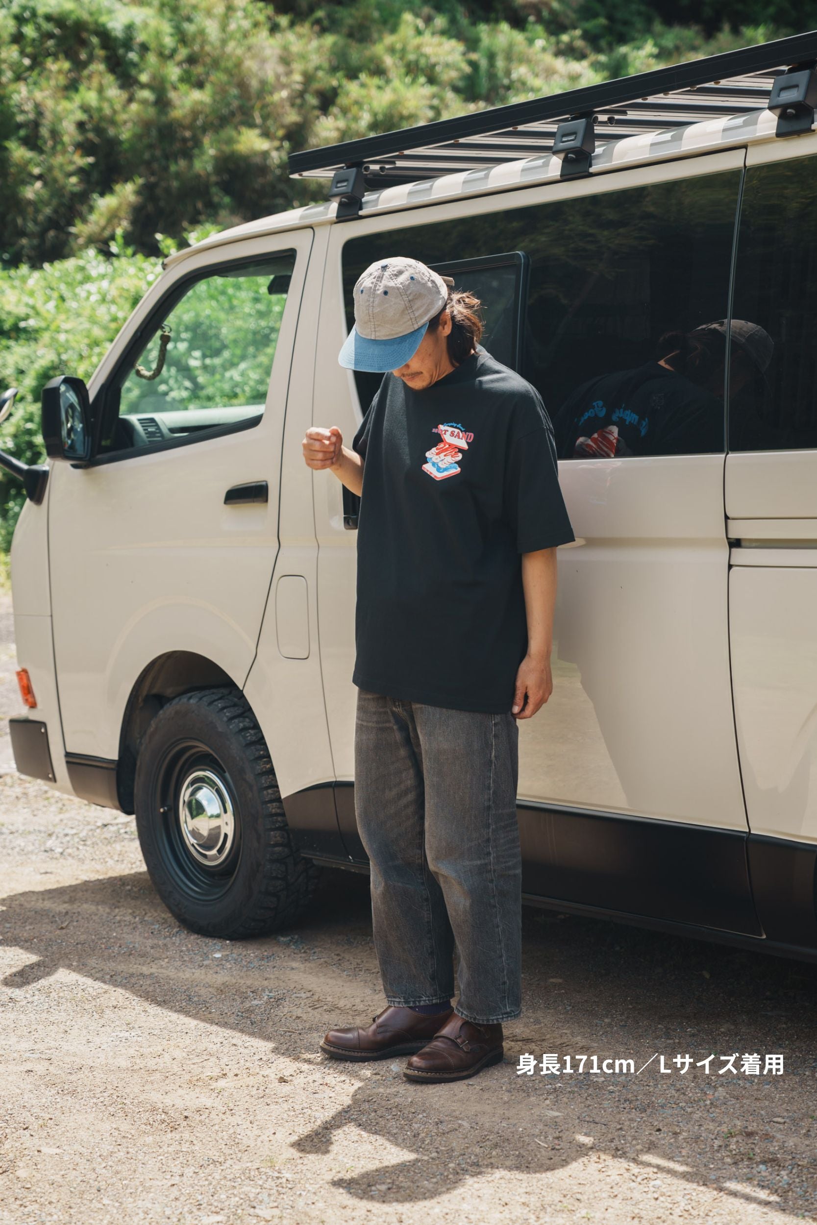 ホットサンド T-shirt（Black）