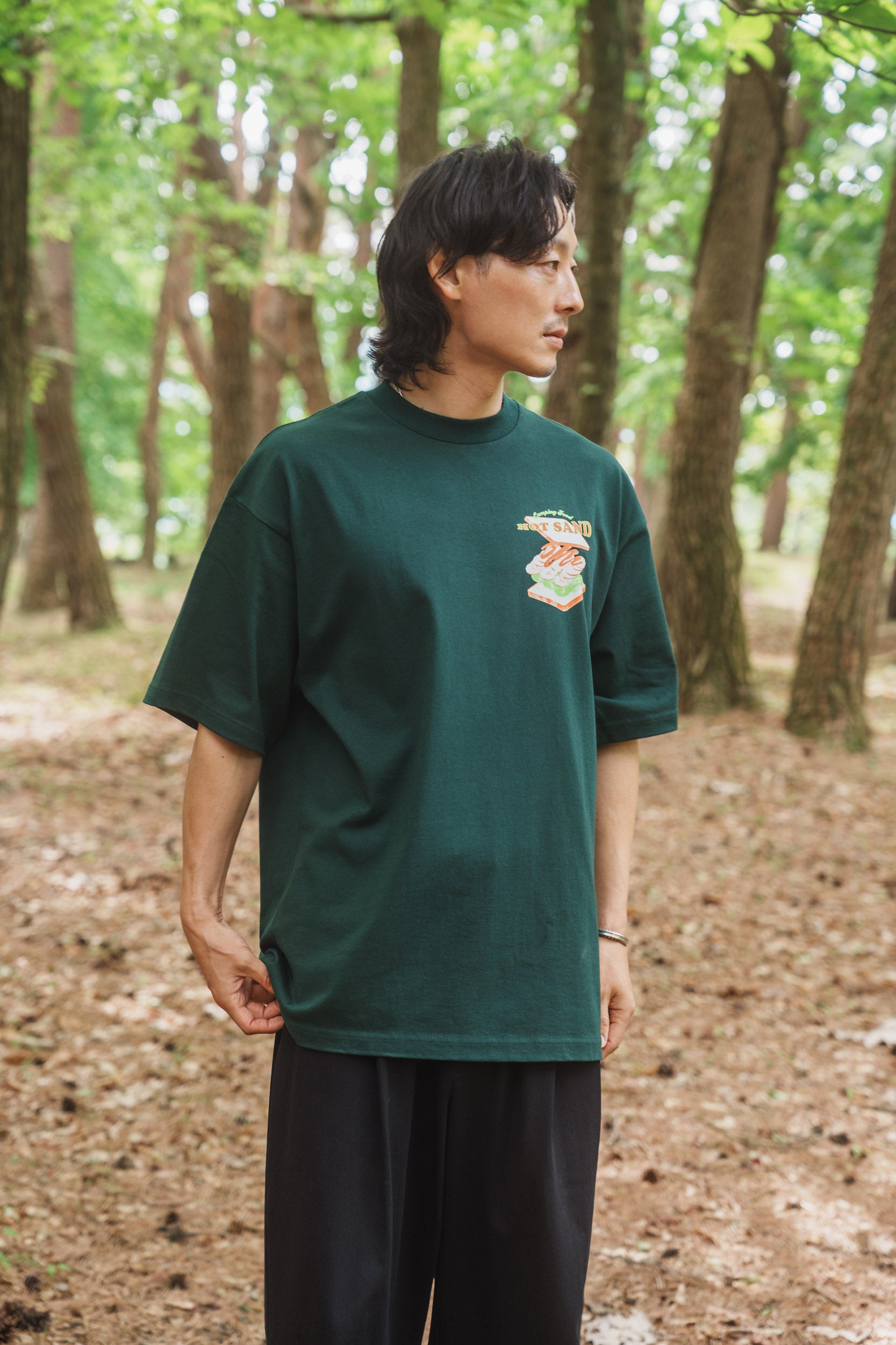 ホットサンド T-shirt（Green）