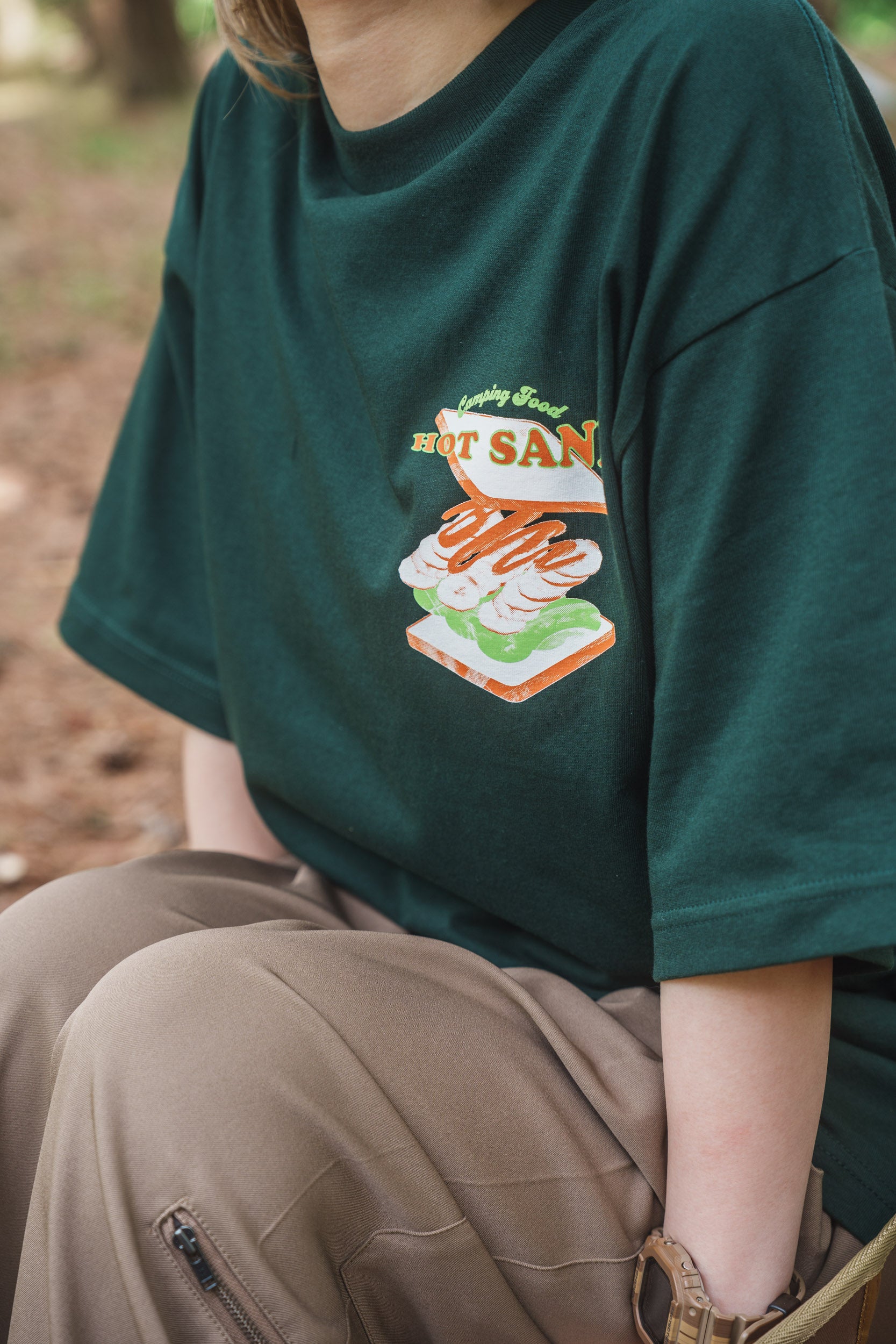 ホットサンド T-shirt（Green）
