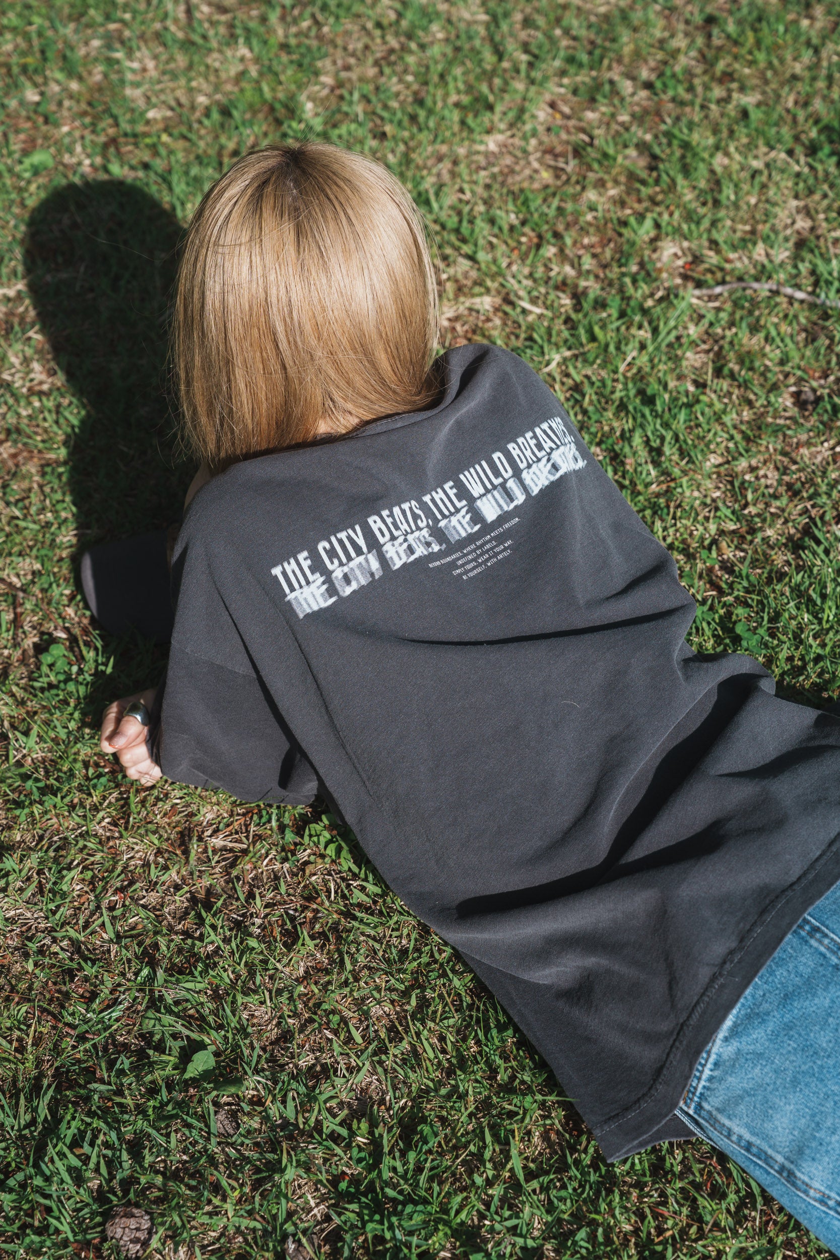 森の苔 T-shirt（Gray）
