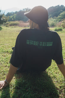 森の苔 T-shirt（Black）