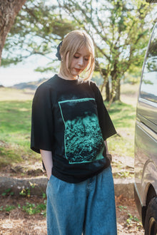 森の苔 T-shirt（Black）