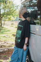 森の苔 T-shirt（Black）