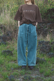 Tack Wide Denim Pants