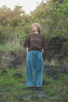 Tack Wide Denim Pants