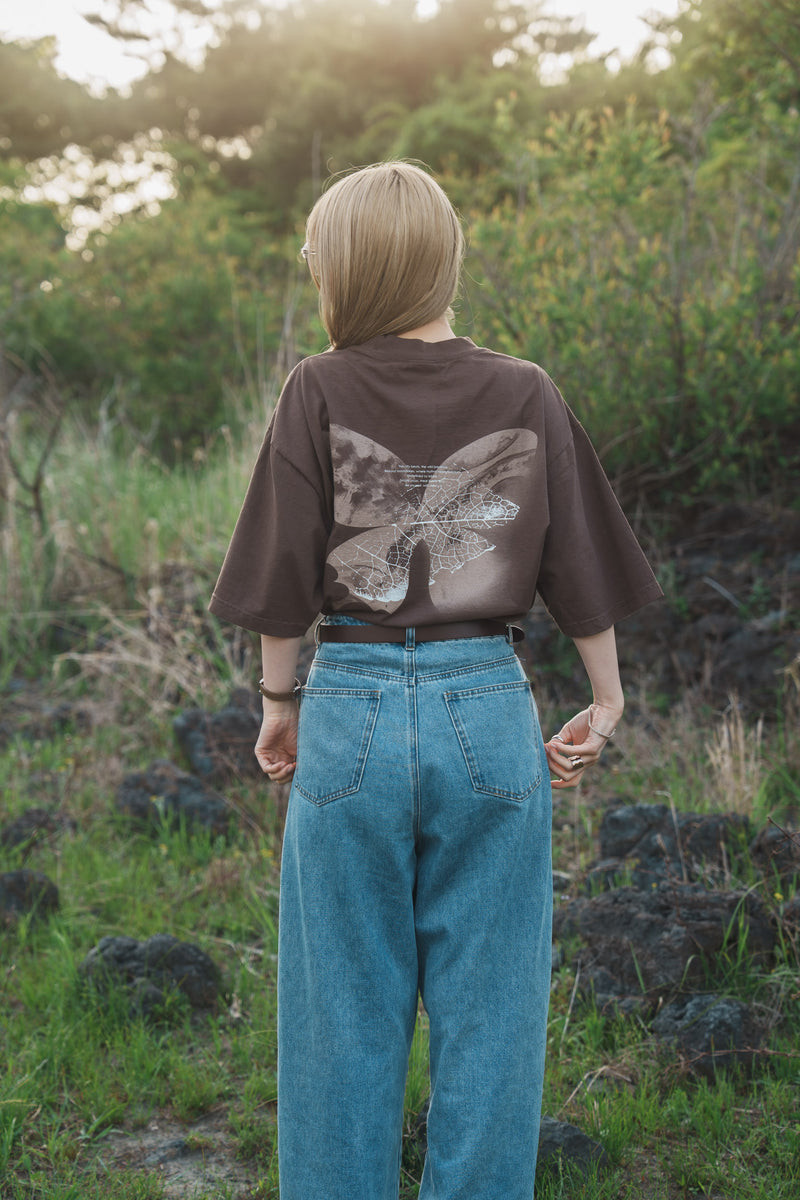 Tack Wide Denim Pants