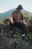 森の蝶 T-shirt（Brown）