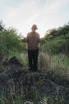 森の蝶 T-shirt（Brown）