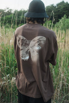 森の蝶 T-shirt（Brown）
