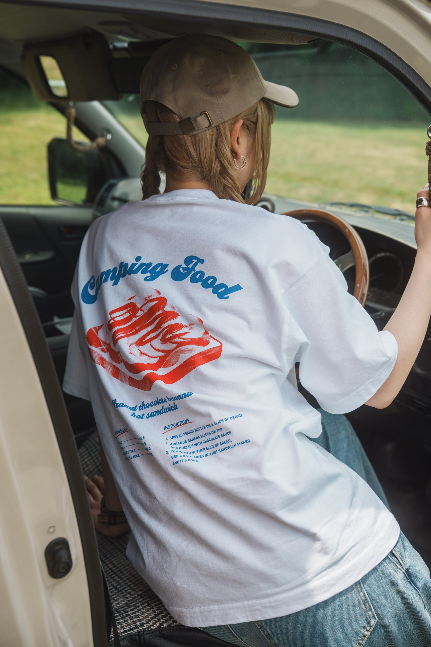 ホットサンド T-shirt（White）