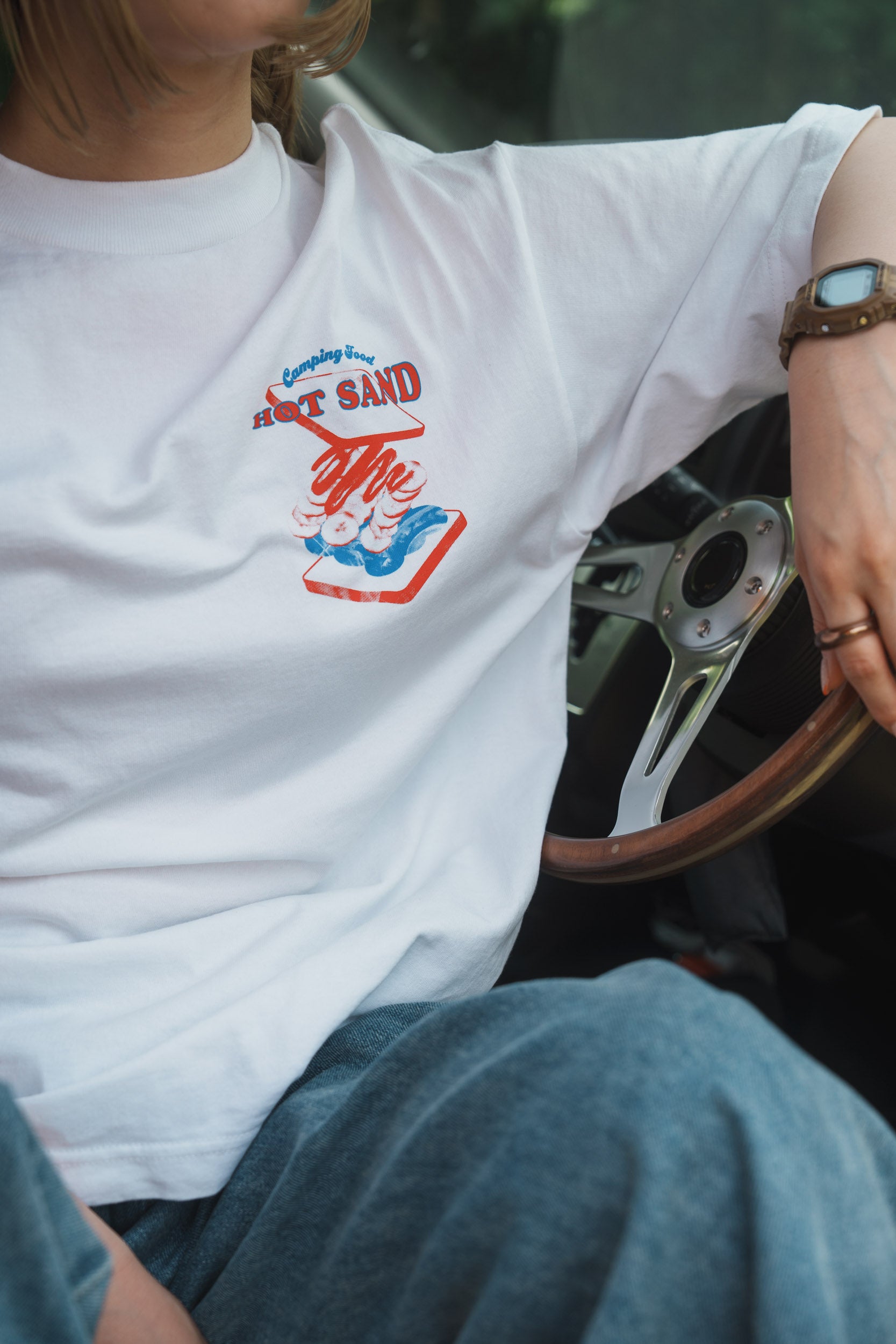 ホットサンド T-shirt（White）