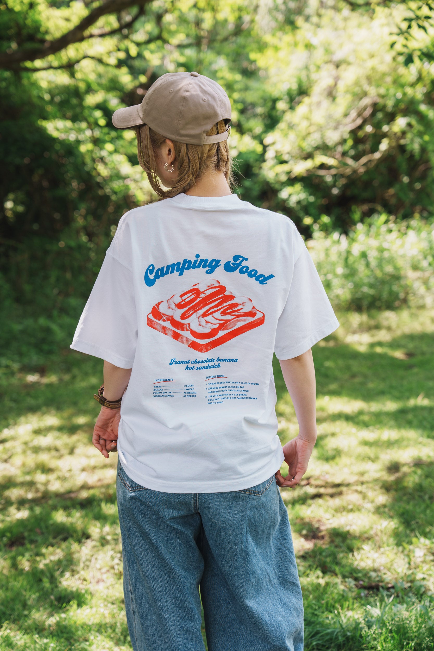 ホットサンド T-shirt（White）