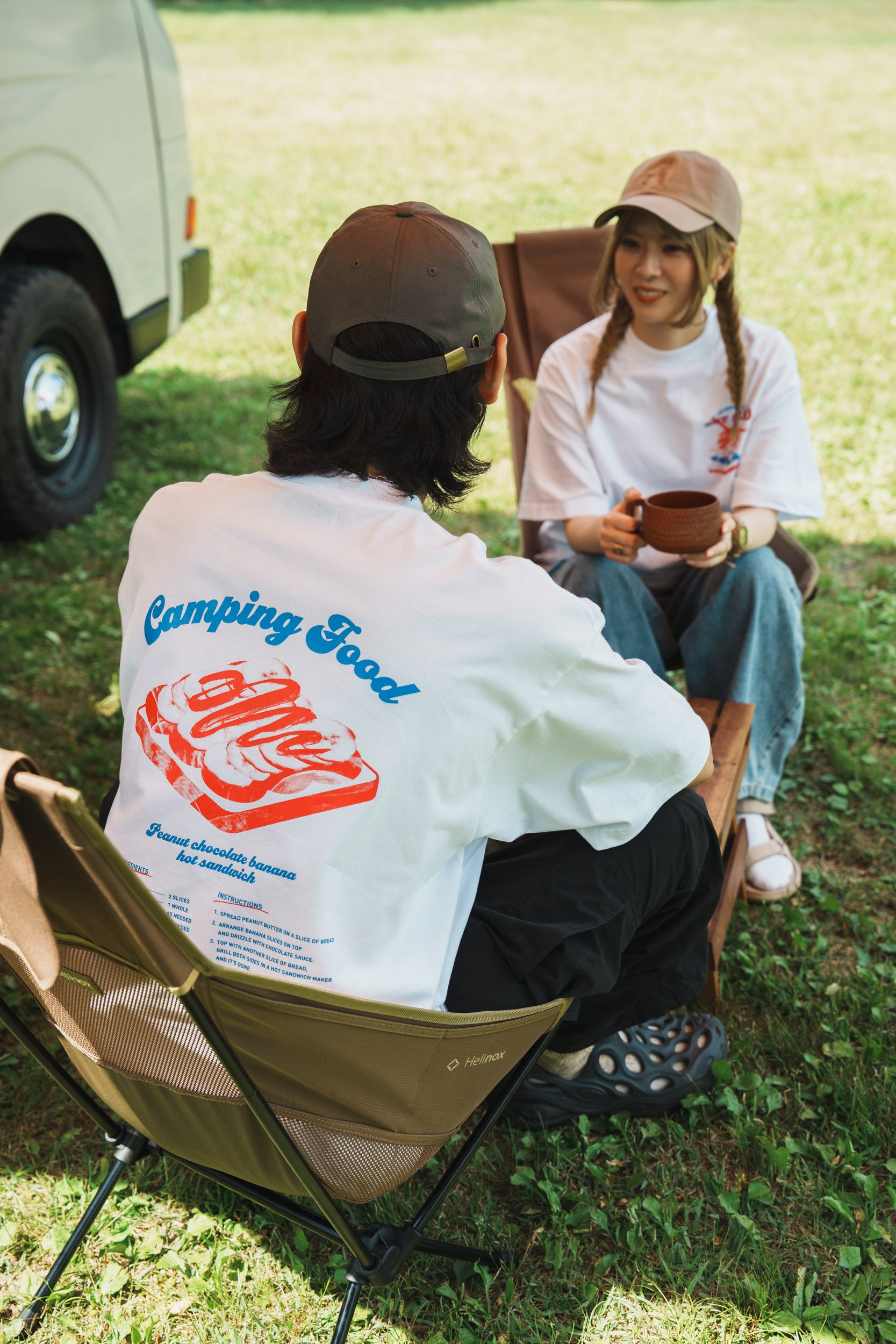 ホットサンド T-shirt（White）