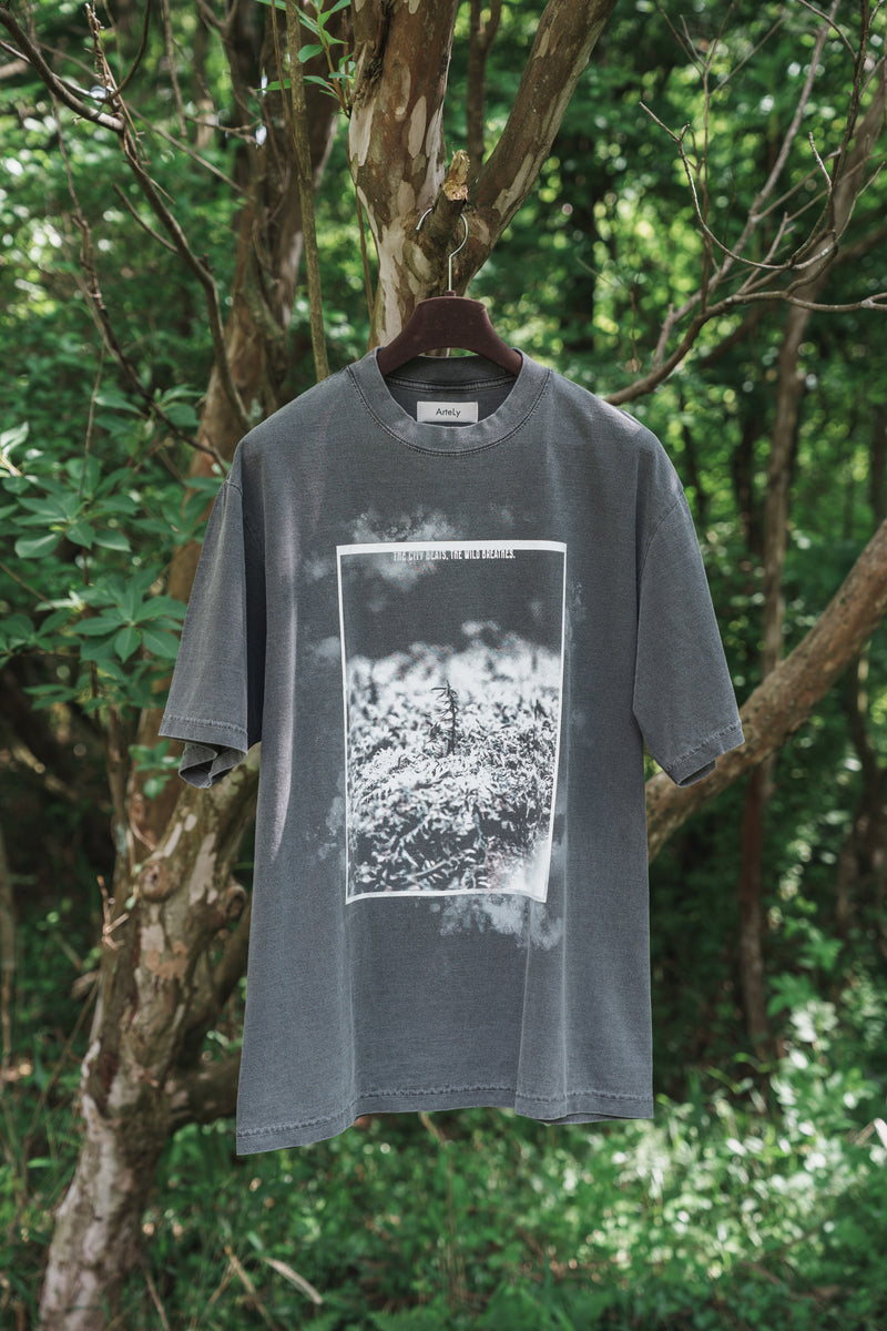 森の苔 T-shirt（Gray）