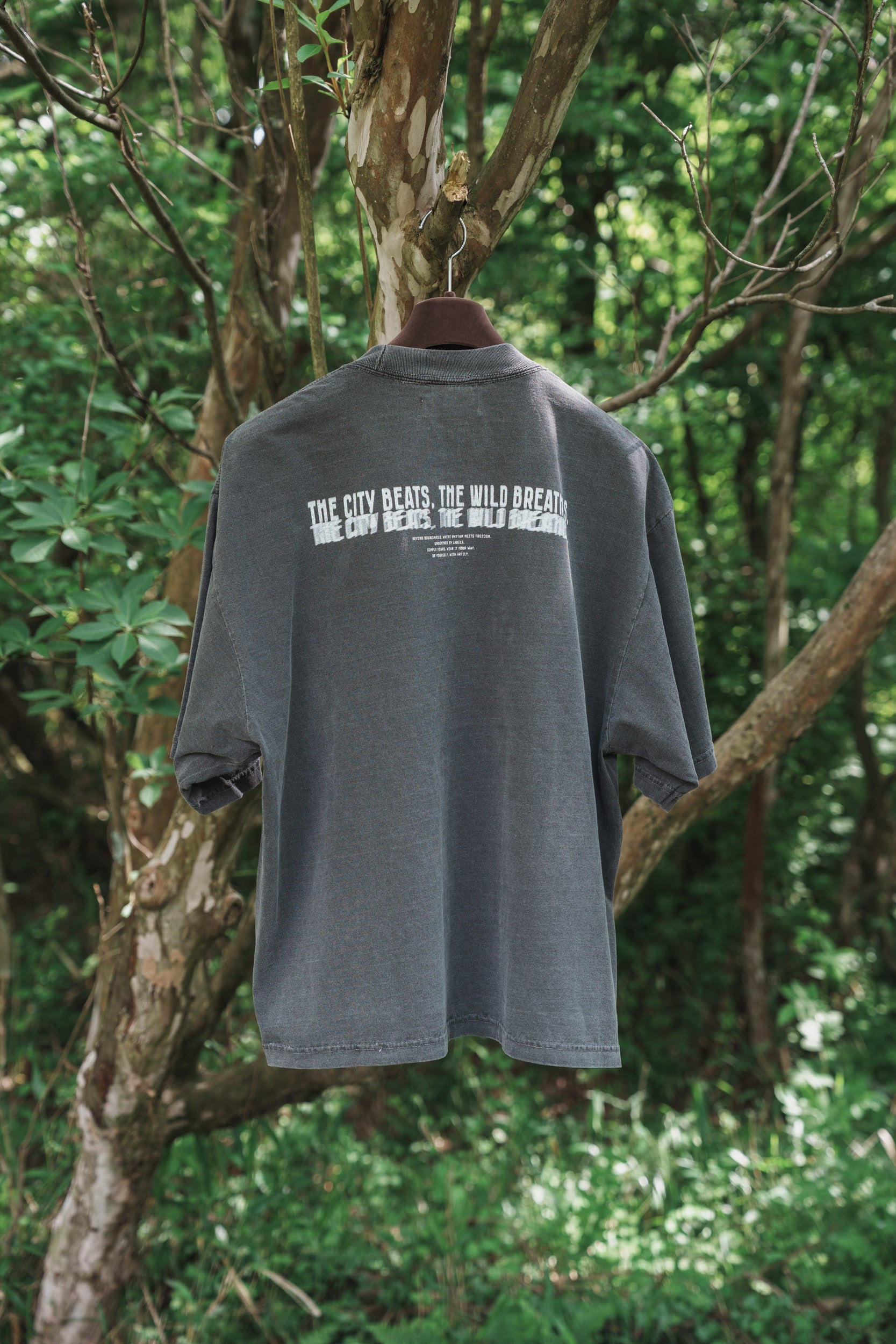 森の苔 T-shirt（Gray）