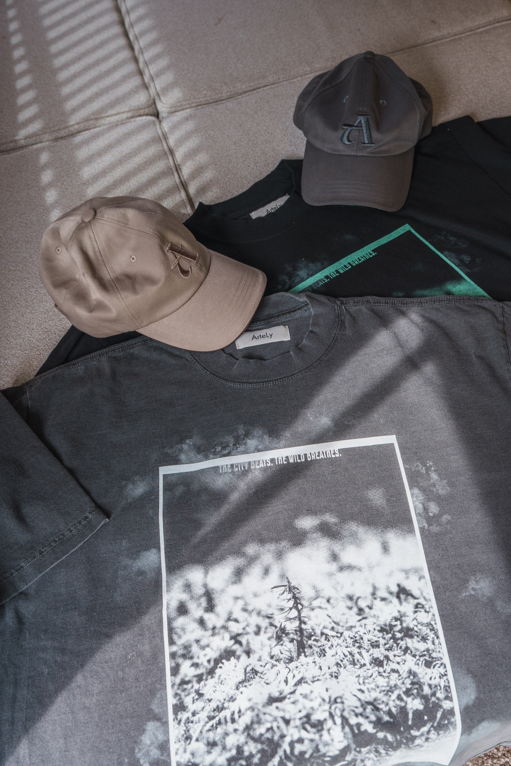 森の苔 T-shirt（Black）