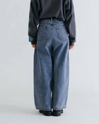 Tack Wide Denim Pants